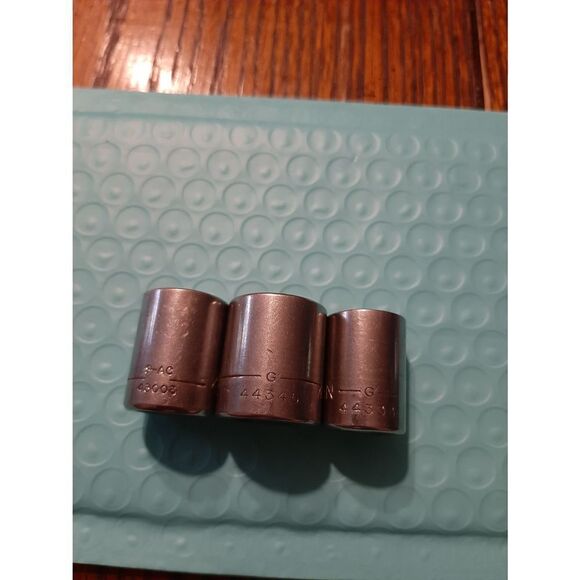 Vintage Craftsman Lot 3 1/2" 6, 8, 12 Point 3/8" Drive Sockets Tools - Picture 2 of 4